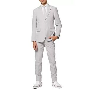 Opposuits  Boys 3 pc. Jacket tie Pants Suit Set Size 14‎ Gray